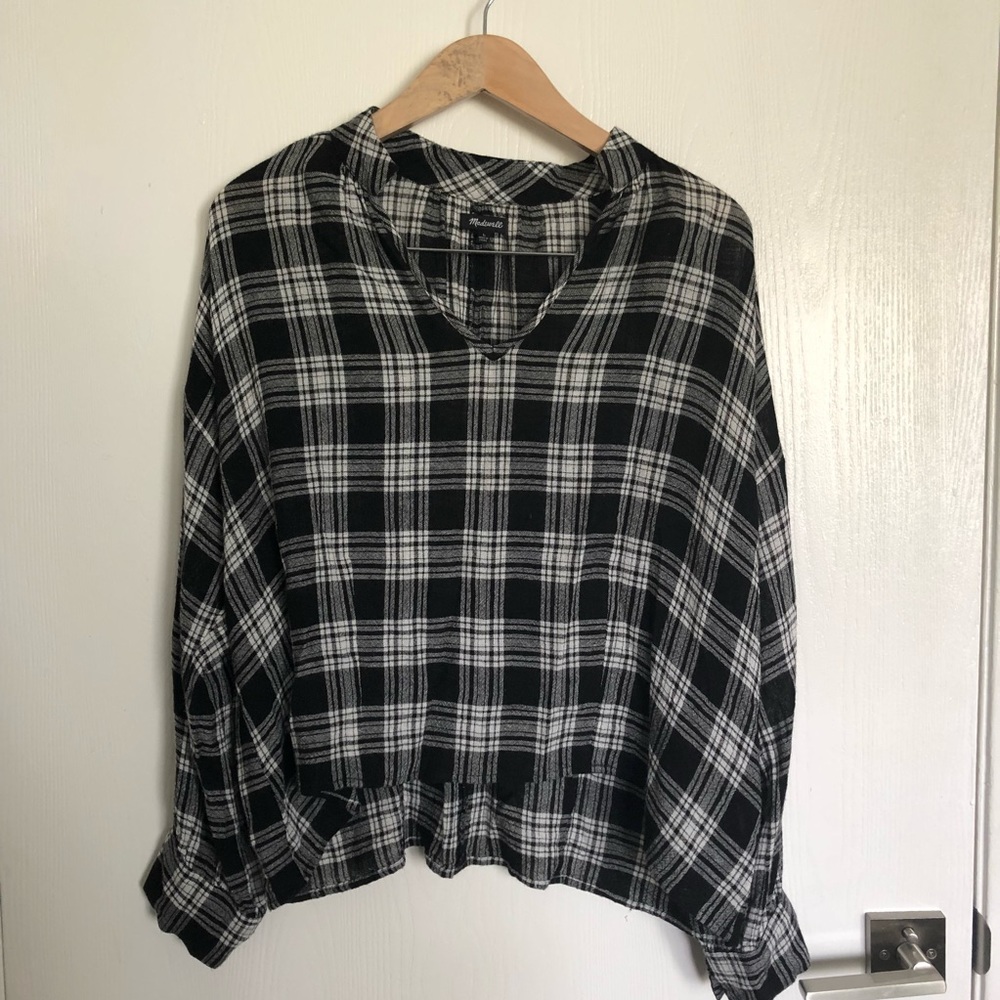 lightweight soft flannel blouse